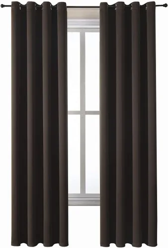 Vista 264 de ChrisDowa - Cortinas cortas para ventana de 40 pulgadas para dormitorio - Cortinas cortas con ojales y aislamiento térmico para oscurecer