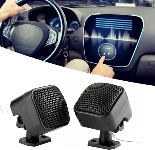 Vista 8 de Altavoces de coche o altavoces, Altavoces estéreo para coche, 1 par 12 V 500 W mini altavoz de coche o tweeters 7.874 in 98dB altavoz del automóvil