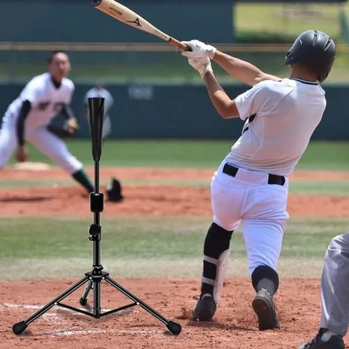 Vista 6 de FDLS Baseball Batting tee for Adults and Youth Teens, Portable Tripod Stand Base Tee Easy Adjustable Height 27 to 46 inches for Hitting Training