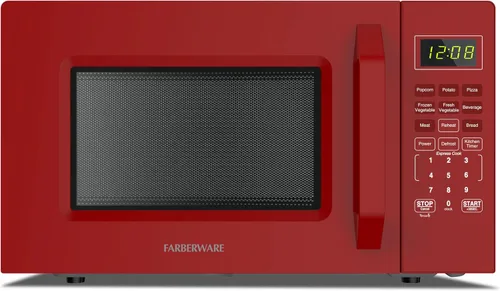 Vista 10 de [Usado] Farberware - Horno microondas de encimera de 0.7 pies cúbicos – 700 vatios de potencia, configuraciones de cocción automática, Acero