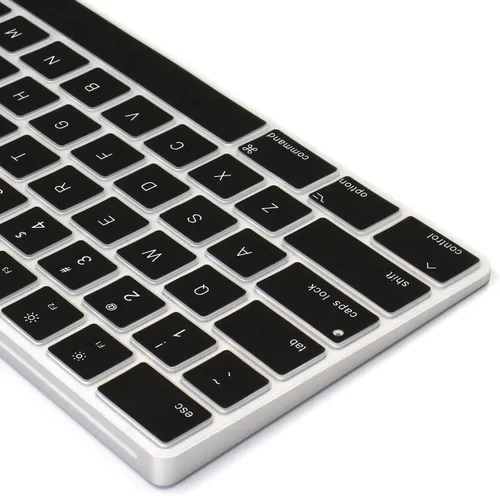 Vista 4 de ProElife Protector de silicona ultra fino para teclado mágico Apple iMac 2019-2017 con teclado numérico A1843 Teclado numérico inalámbrico Bluetooth