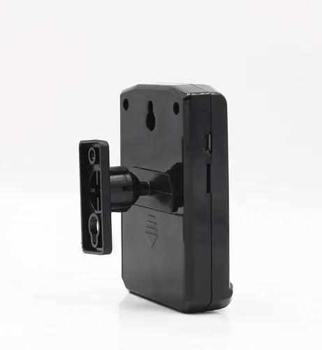 Vista 8 de Altavoz reproductor de sonido activado con sensor de movimiento PIR con cable USB, descarga tus propios archivos de audio MP3 para reproducir Negro