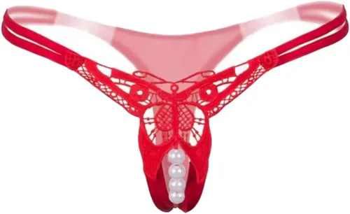 Vista 20 de Tanga de cintura baja con bordado de mariposa para mujer 6 Pack-Multicolor