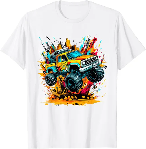 Vista 71 de Monster Trucks Are My Jam - Camiseta Monster Truck, Negro
