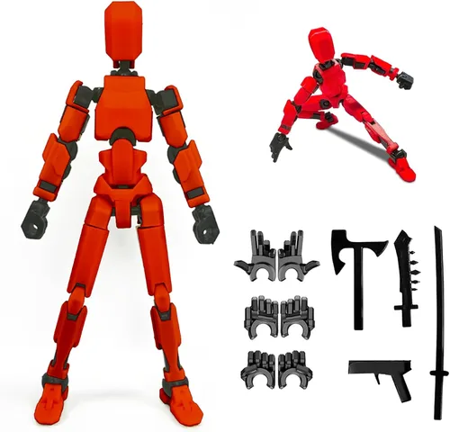 Vista 9 de Rugwun Figura de acción de Titan 13 2026, figuras de acción de robot móvil multiarticuladas, figura de acción impresa en 3D Nova 13, 13 figuras