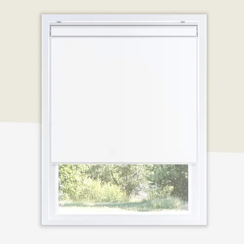 Vista 9 de CHICOLOGY - Persianas enrollables, sin cordón, para el hogar, accesorio de ventana, persianas de puerta, con filtración de luz, blanco chantilly