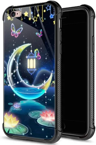 Vista 40 de ZHEGAILIAN Funda para iPhone 6/6S, protección de grado militar, esquinas a prueba de golpes, funda antiarañazos para iPhone 6/6S, pavo real