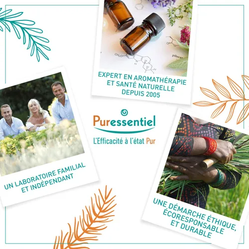 Vista 6 de Puressentiel Crema refrescante hidratante de circulación, aceites 100% puros y naturales, sin alcohol, apoya la circulación, proporciona alivio