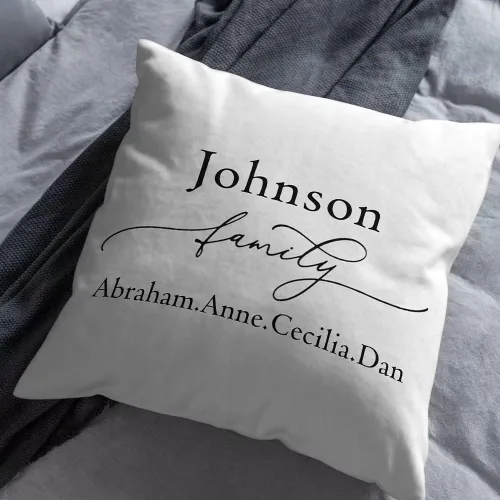 Vista 4 de Funda de almohada personalizada con nombre, funda de almohada con texto personalizado con imagen, funda de cojín personalizada para nombres