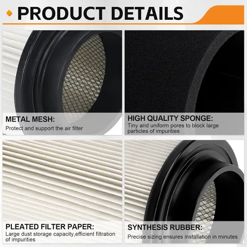 Vista 5 de 0452306 1253355 Reemplazo del filtro de aire para Polaris Phoenix 200 2005-2019 Trail Blazer 250 2001-2006 Sportsman 300 2008-2010 Sawtooth 200