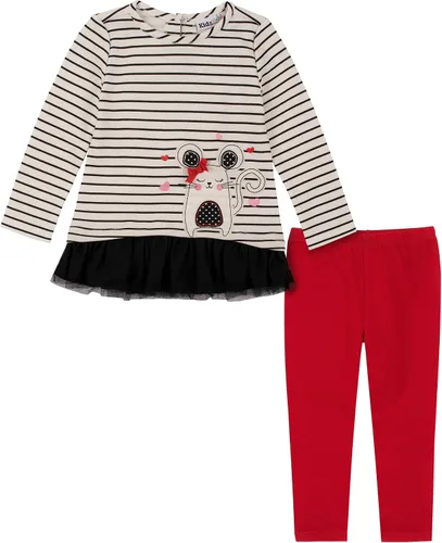 Vista 9 de Kids Headquarters Conjunto de leggings de 2 piezas para bebé niña Garca/Imprimir