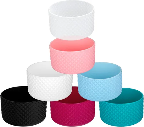 Vista 2 de FLORAPELL Botas para botella de agua Hydro Flask de 32 y 40 onzas, bota para botellas de agua deportivas Hydroflask, funda inferior de silicona
