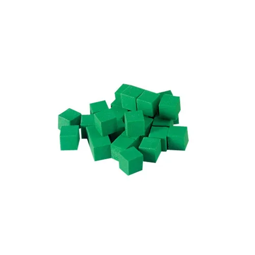 Vista 7 de hand2mind Juego completo de diez bloques de base de espuma verde, bloques de valor de lugar, cubos de conteo para matemáticas de niños, base de 10