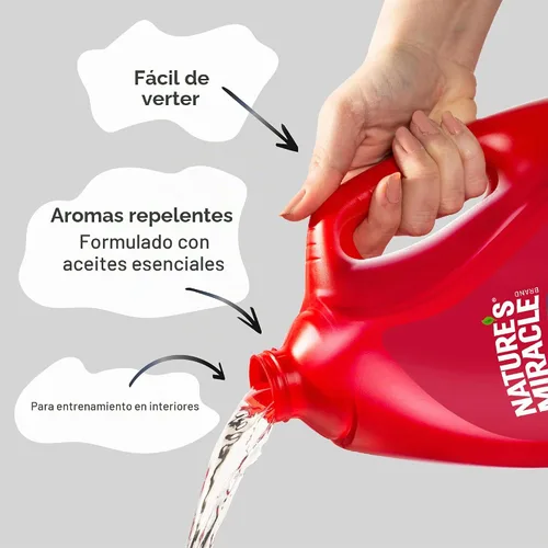Vista 4 de Nature’s Miracle Advanced Platinum No More Marking, 128 onzas, ayuda a desalentar las marcaciones repetitivas de mascotas Helps Prevent Dogs from