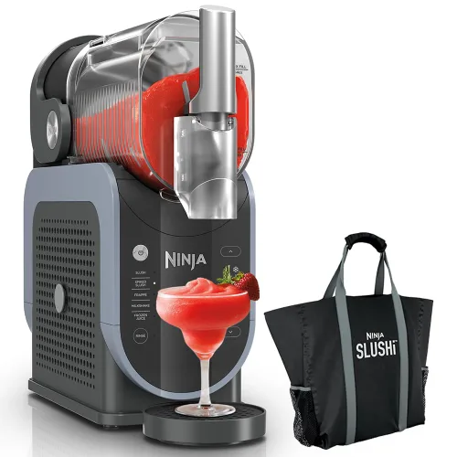 Vista 14 de Ninja FS300 SLUSHi - Máquina de bebidas congeladas y granizados de 72 onzas (renovado) con bolsa de viaje Ninja SLUSHi, color negro
