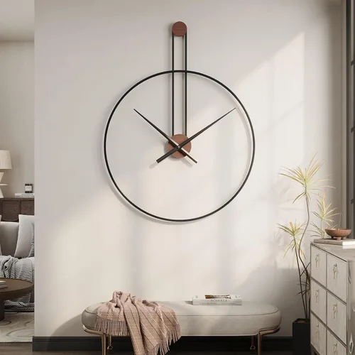 Vista 38 de Cuspin Reloj de pared de 24 pulgadas con engranajes, reloj de metal