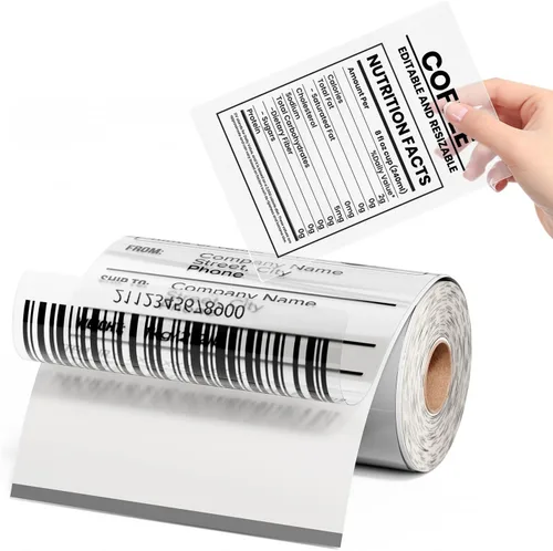 Vista 13 de 4x6 Thermal Labels, Shipping Address Label (Pack of 250 4x6 Roll Labels) Blue Labels Compatible with JADENS, ASprink, Phomemo, Rollo, Zebra