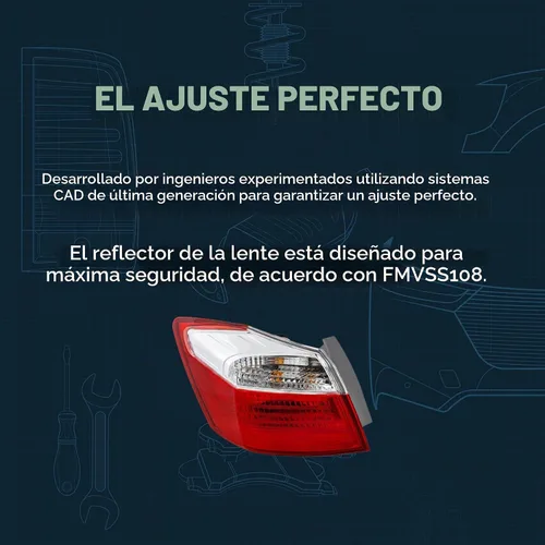 Vista 6 de Garage-Pro Juego de 2 luces traseras compatibles con Toyota Tacoma 2001-2004 – lado del conductor y del pasajero
