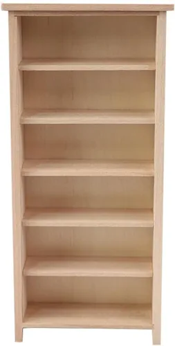 Vista 11 de Estantería de casa de muñecas a escala 1:12, gabinete de almacenamiento modelo de casa de muñecas, estantería en miniatura de madera sin terminar