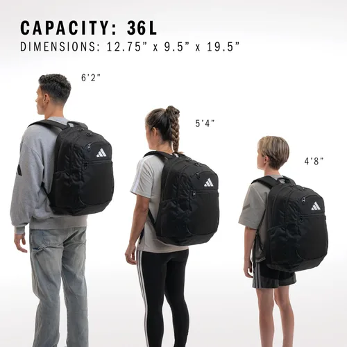 Vista 6 de adidas Mochila deportiva unisex Striker Team para fútbol y más, bolsa de entrenamiento para hombres y mujeres, Tamaño único