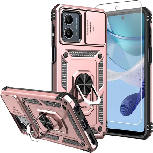 Vista 7 de Funda para Moto G 5G 2023, [No para la versión 2022] con protectores de pantalla y cubierta de cámara, [Grado militar] cubierta probada contra