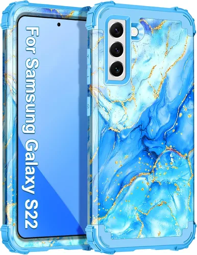 Vista 122 de Casetego Funda para Galaxy A16 5G, que brilla en la oscuridad, tres capas, resistente, a prueba de golpes, protección completa, policarbonato duro