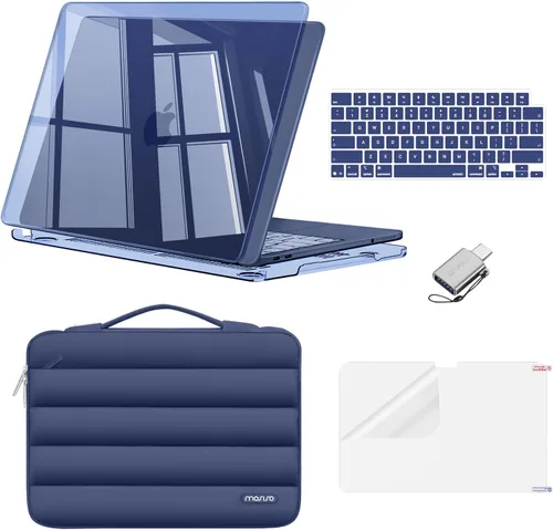 Vista 11 de MOSISO Compatible con MacBook Neo Case 13 pulgadas 2026 A3404 A18 Pro Chip Índigo