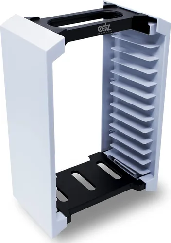 Vista 4 de Game Storage Tower – Universal Video Game Storage – Stores 12 Game or Blu-Ray Disks – Game Holder Rack for PS4, PS5, Xbox One, Xbox Series X/S