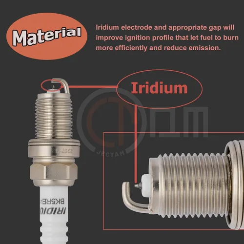 Vista 3 de Bujías de repuesto automotriz, 6 piezas que reemplazan a BKR5EIX-11 5464 bujías de iridio compatibles con 96-04 RL SLX TL 3.2L 3.5L V6, 98-05 C240