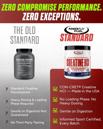 Vista 2 de CREATINE HCl en polvo para hombres y mujeres, fuerza muscular, rendimiento cerebral, salud cardíaca y apoyo inmunológico, sabor agrio crudo, 90