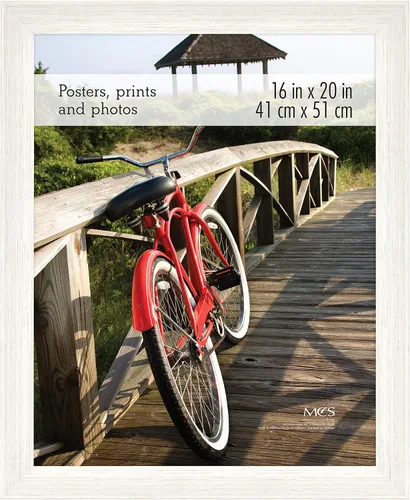 Vista 83 de MCS Marco para póster con estilo de museo, 11 x 17 pulgadas, madera de granero, vertical y horizontal, para colgar en la pared, marco grande