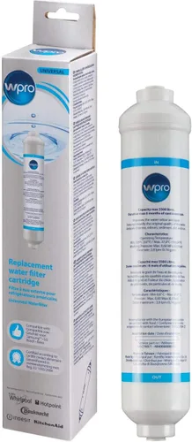 Vista 3 de Wpro Cartucho de filtro de agua en línea para refrigeradores lado a lado, USC100, filtra 1500 litros, reduce el sabor del cloro y las impurezas