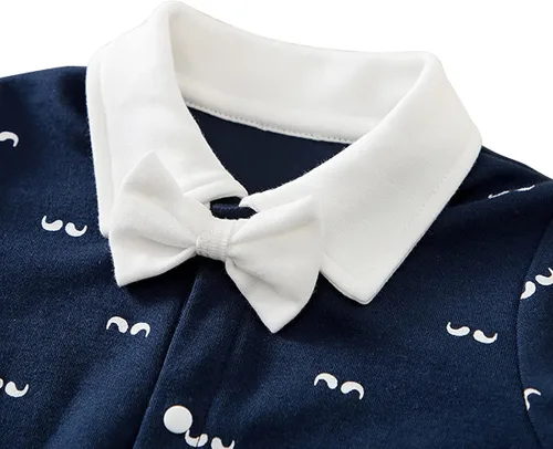 Vista 2 de Ropa de bebé Caballero Impresión Recién Nacido Mono Precioso Mameluco De