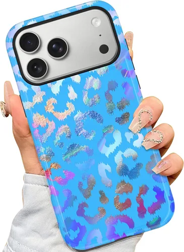 Vista 8 de AIGOMARA - Carcasa magnética para iPhone 11, diseño de leopardo negro