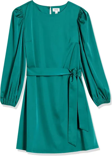Vista 7 de The Drop shopdandy - Vestido elástico sedoso con cinturón para mujer