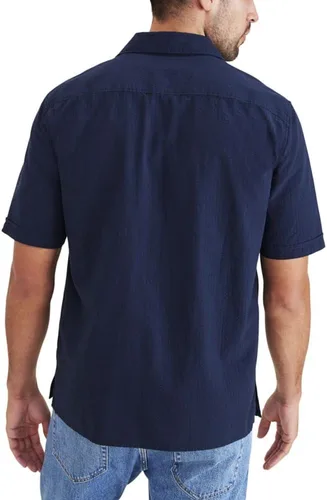 Vista 2 de Dockers Camisa de manga corta con cuello de campamento para hombre