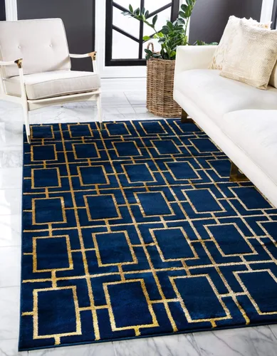 Vista 23 de Marilyn Monroe Glam Collection - Alfombra decorativa (2' x 3' 1" Rectángulo Negro y Oro)