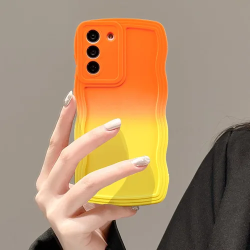 Vista 16 de UEEBAI Funda de silicona con marco ondulado para Samsung Galaxy A13 5G, lindo marco ondulado, ajuste delgado, a prueba de golpes, funda suave y Negro