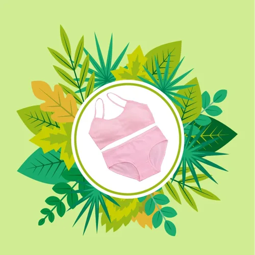 Vista 5 de Conjunto de ropa interior para niñas, sujetadores de entrenamiento para niñas con brasier de entrenamiento para niñas hipster, conjunto de bralette