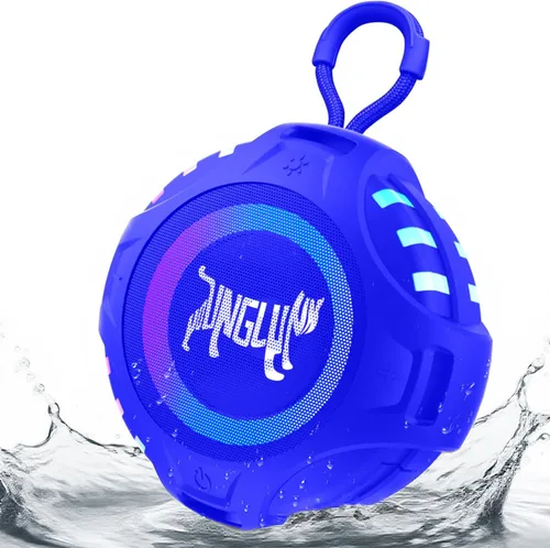 Vista 8 de Altavoz Bluetooth portátil inalámbrico Oudoor con IPX6 impermeable y luz Negro