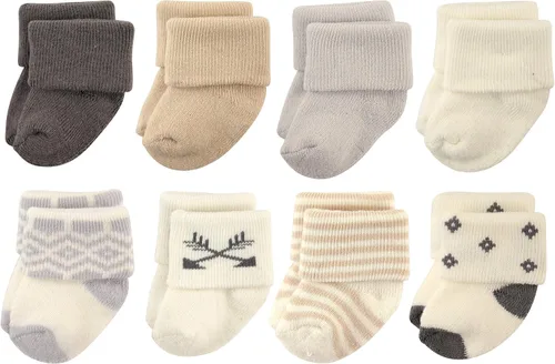 Vista 19 de Hudson Baby - Calcetines de algodón para bebés recién nacidos y Terry para niñas bebés