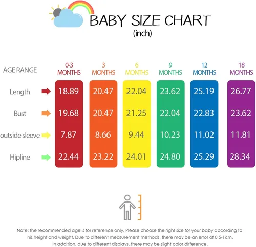 Vista 5 de AIBEIYI - Mono de manga larga con pies para bebés y niñas con botones y pies