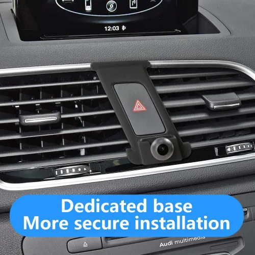 Vista 4 de LUNQIN - Soporte para teléfono de coche para Audi Q3 2012 2013 2014 2015 2016 2017 2018 Auto Interior Accesorios Mejores Teléfonos Montaje Celular