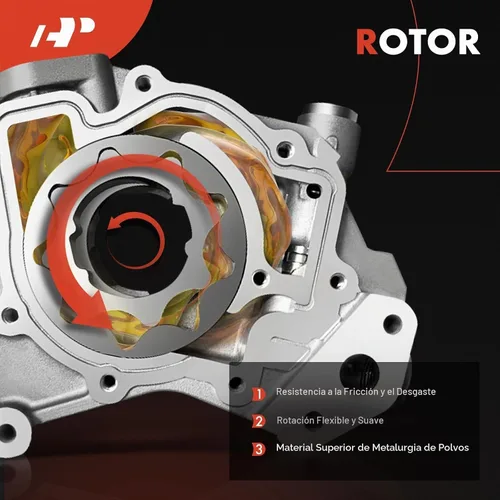 Vista 4 de A-Premium Bomba de aceite de volumen estándar con junta tórica y junta compatible con Chevrolet Metro, Tracker y Pontiac Firefly y Suzuki Esteem