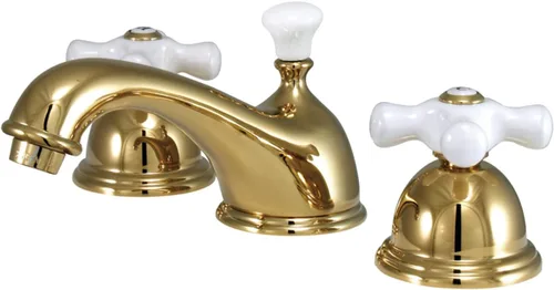 Vista 15 de Kingston Brass KS3967PX Grifo de baño extendido de 8 pulgadas, latón cepillado, 18.38 x 9.94 x 1.75 Cobrizo cepillado