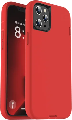 Vista 10 de ORIbox - Funda compatible con iPhone 13 Pro Max y 12 Pro Max, resistente a los golpes, anticaídas, transparente