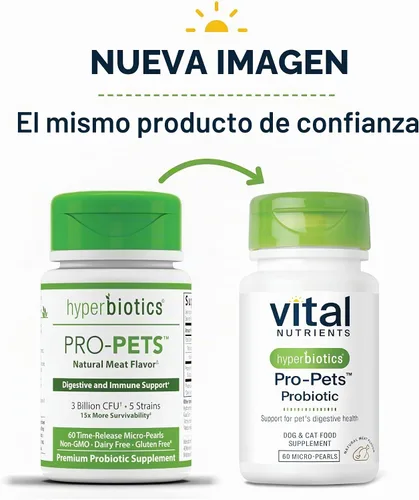 Vista 2 de Hyperbiotics Pro Pets Probióticos Probióticos para perros y gatos Tabletas masticables pequeñas en forma de perla de tamaño micro Entrega