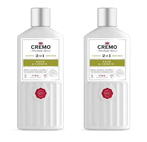 Vista 12 de Cremo Bourbon & Oak Barber Grade Champú y acondicionador 2 en 1, 16 onzas líquidas (paquete de 2) - Una sofisticada mezcla de especias