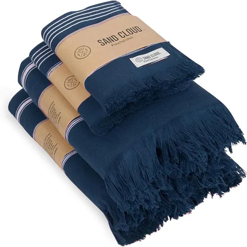 Vista 32 de Sand Cloud Toallas de baño turcas de 2 capas para baño, paquete de 2 Clásico - Gris