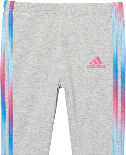 Vista 4 de adidas girls 2 Piece Cotton Tee 3-stripe Tight SetLeggings